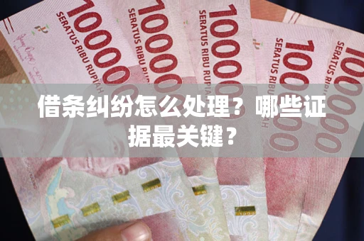武汉借条纠纷怎么处理？哪些证据最关键？