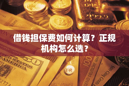 武汉借钱担保费如何计算？正规机构怎么选？