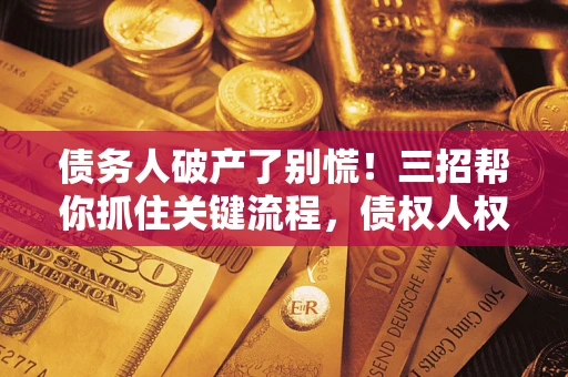 武汉债务人破产了别慌！三招帮你抓住关键流程，债权人权益不再缩水