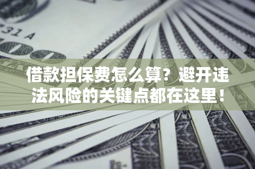 武汉借款担保费怎么算？避开违法风险的关键点都在这里！