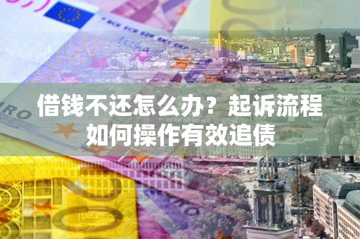 武汉借钱不还怎么办？起诉流程如何操作有效追债