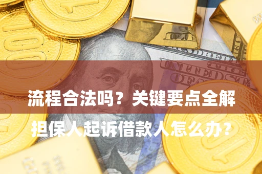 武汉

担保人起诉借款人怎么办？流程合法吗？关键要点全解析