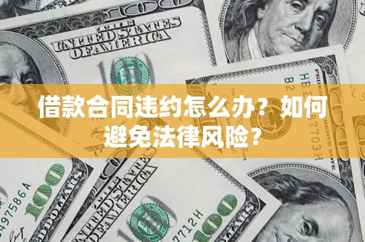 武汉借款合同违约怎么办？如何避免法律风险？
