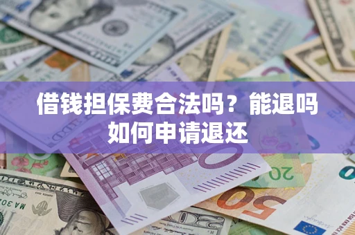 武汉借钱担保费合法吗？能退吗如何申请退还